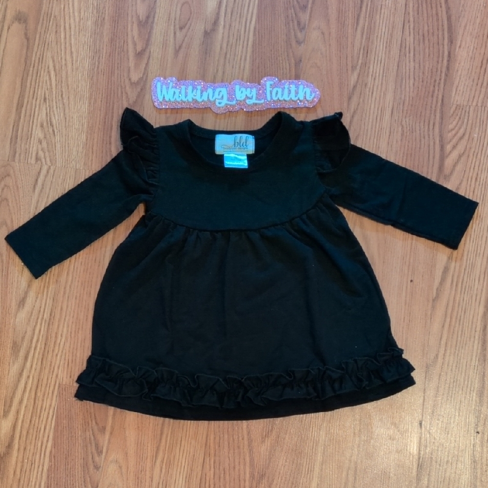 Black Ruffle Dress for Kids
